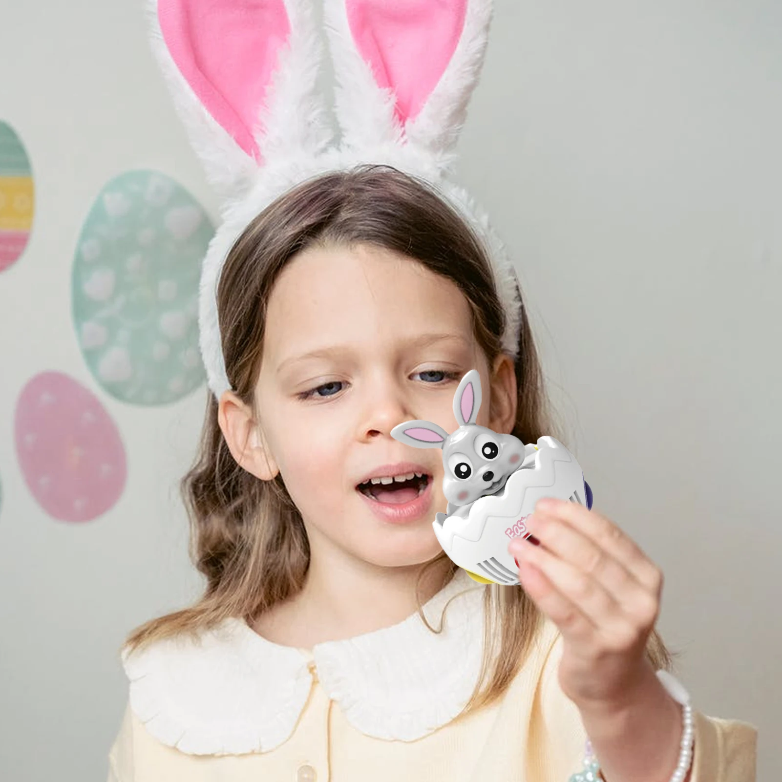 

Easter Rainbow Ball Bunny Stress Reliever Toys New Set Accessories Bunny Keychain For Kids And Adults