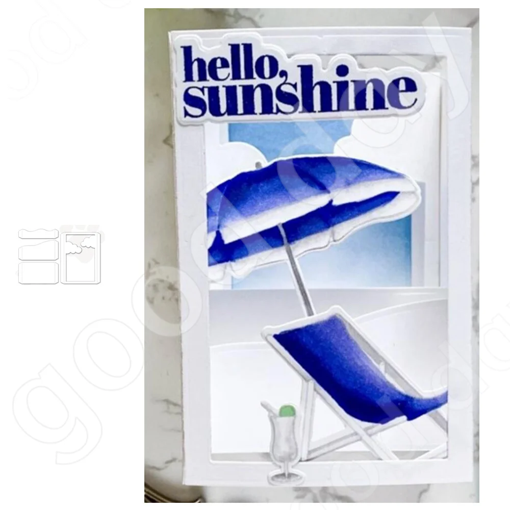 

2022 New Arrival hot sale box frame Metal Cutting Dies Scrapbook Diary Decoration Embossing Template Diy Greeting card Handmade