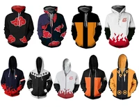 anime hoodies for mens womens 3d printed zipper jackets