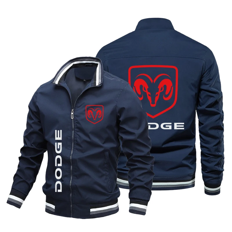 

Dodge Logo Cars 2022 Summer new men's Bomber casual outdoor fashion ultra-thin zipper Spore jacket