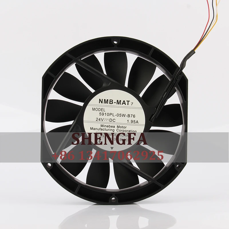 Вентилятор охлаждения NMB чехол 5910PL-05W-B76 DC24V 1.95A EC AC 17025x25 мм 17 см, инверторный вентилятор, вентиляция сервера, центробежная вентиляция