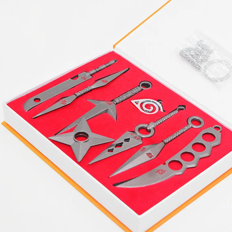 

Anime peripheral toy ninja weapon shuriken four generations of eyes no props set eight-piece set collection children gifts