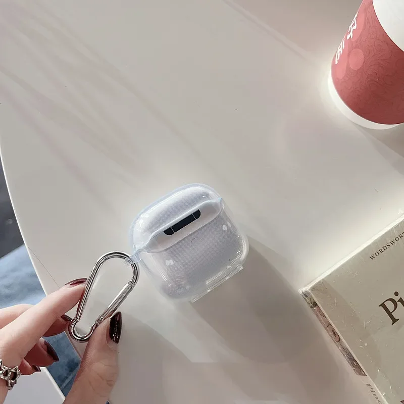 Прозрачный чехол для наушников с рисунком улыбки Baseus E3 TWS