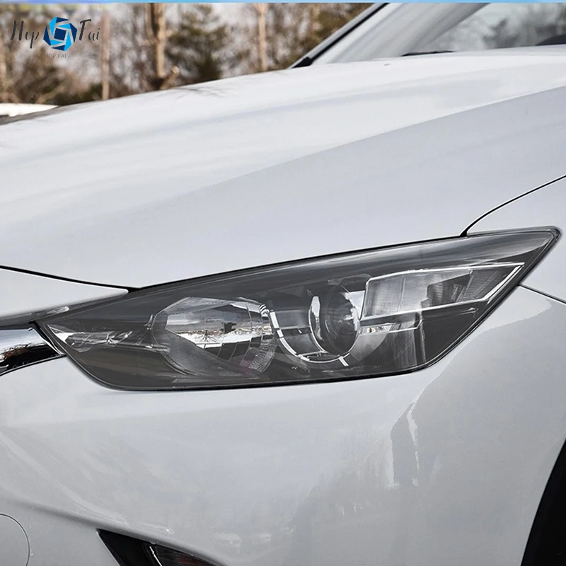 

2 Pcs Car Front Light Transparent TPU Sticker Headlight Protective Film For Mazda 3 6 CX-3 CX-5 CX-9 Accessories
