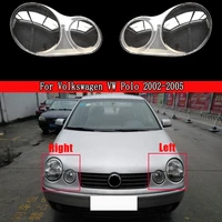 car headlamp lens for volkswagen vw polo 2002 2005 transparent headlamp lampshade lampcover head lamp light covers shell caps