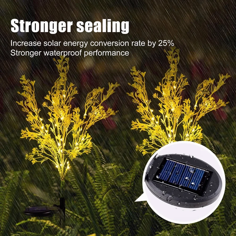 1/2/3/4pcs Led Solar Outdoor Garden Lights Rapeseed Flowers Lamp Illumination Lawn Courtyard Decorative Landscape Waterproof