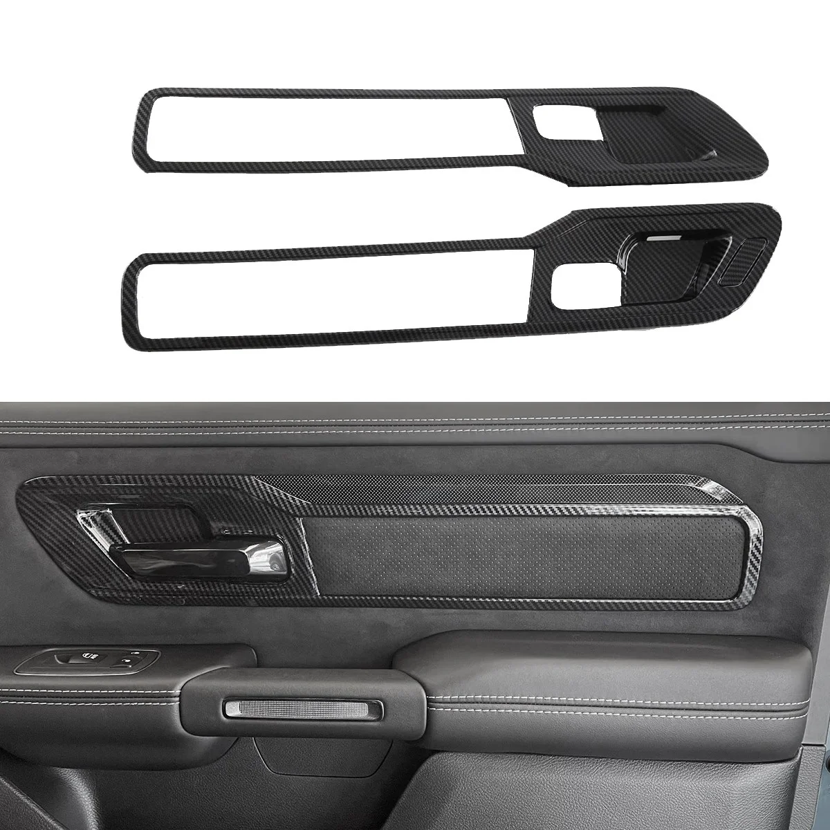 Внутренняя дверная ручка автомобиля 1 комплект чаша панель рамка Обложка для Dodge