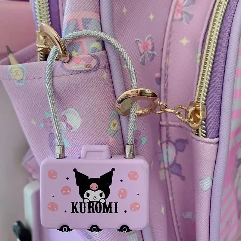 

Hello Kitty Kuromi мультфильм Комбинированный Замок Sanrio супер милый Коричный мой Мелодия Многофункциональный маленький висячий замок для студентов