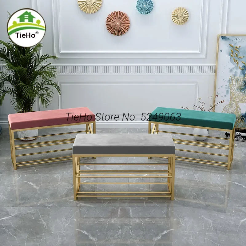 

Новый стул для смены обуви, органайзер для входа в дом, шкаф для обуви, полка для обуви с подушкой для сиденья