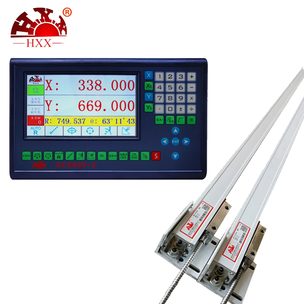 Цифровые линейные весы HXX 2 3 Axis DRO для токарного станка фрезерования Сверл С GCS900 с