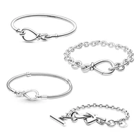 2022 new fine jewelry for women 925 sterling silver beadeds armbanden voor vrouwen diy charms fit original argent snap bracelet