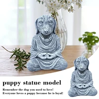dog master mystical power resin crafts statue resin garden ornament dog home decor garden decorations