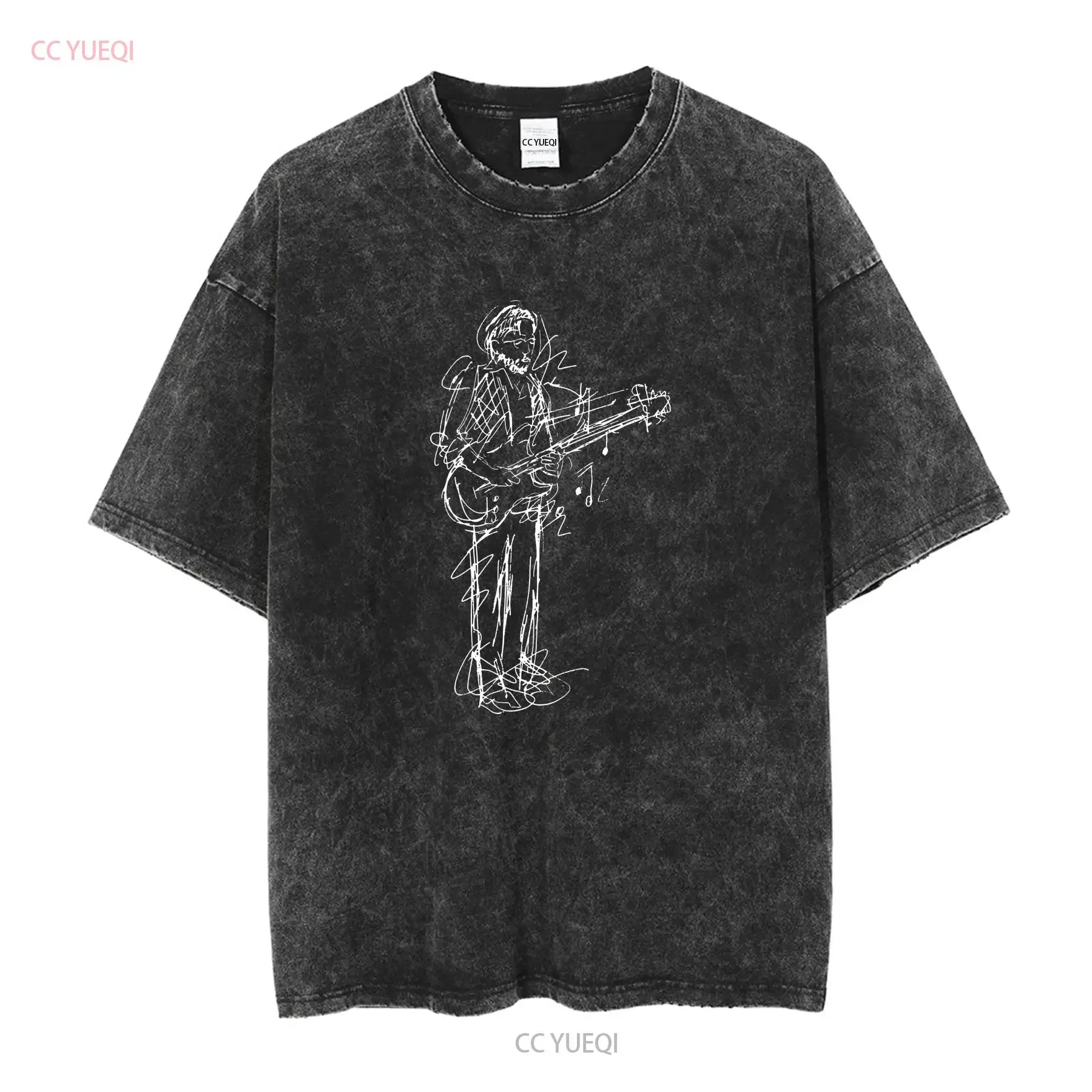 Фото Eric Clapton Rock футболка мужская для мужчин Fairwear одобренная хлопок с длинными или короткими рукавами винтажная стираная дышащая растянутая футболка №2