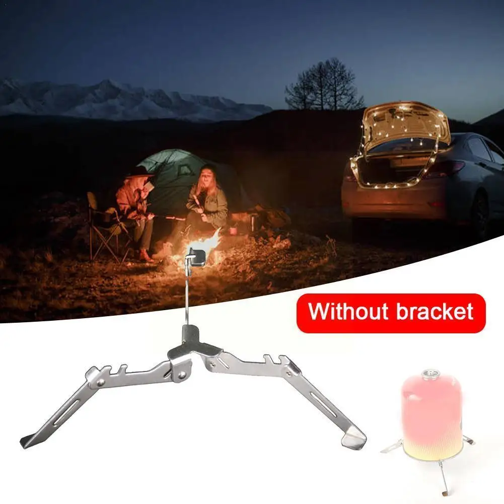 

Outdoor Camping Gas Tank Stove Base Holder Folding Tripod Bracket Shelf Canister Portable Bottle Stand Cartridge Hiking T3R9