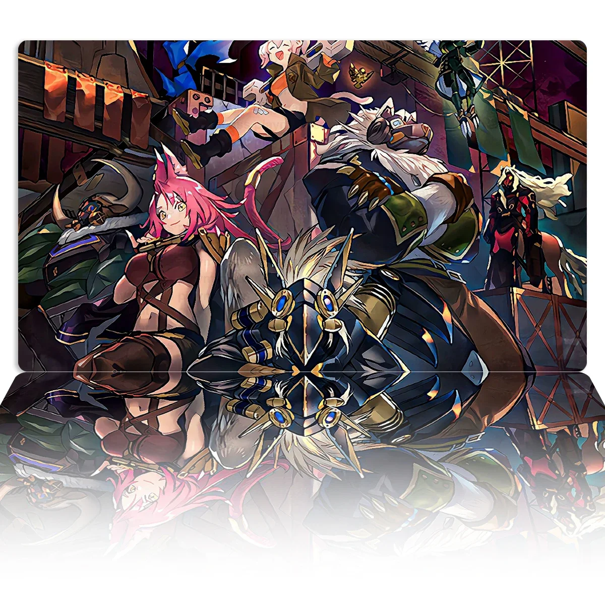 YuGiOh Playmat Tri-Brigade Shuraig The Ominous Omen Mat TCG CCG Настольная игра Коллекционный коврик для