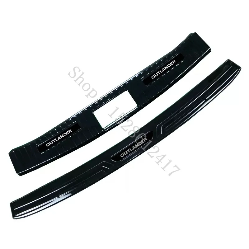 

For Mitsubishi Outlander 2023-2024 car accessories styling Rear Door Bumper Protector sill plate/ Trunk Tread Plate Trim