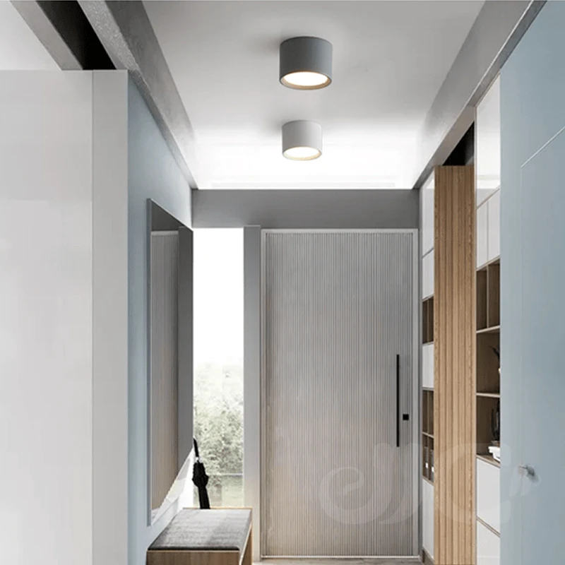 

JJC Dimmable LED Downlight Surface Mounted LED Downlight 5W-12W Nordic Bright Mounted Downlight 220V Round LED Downlight