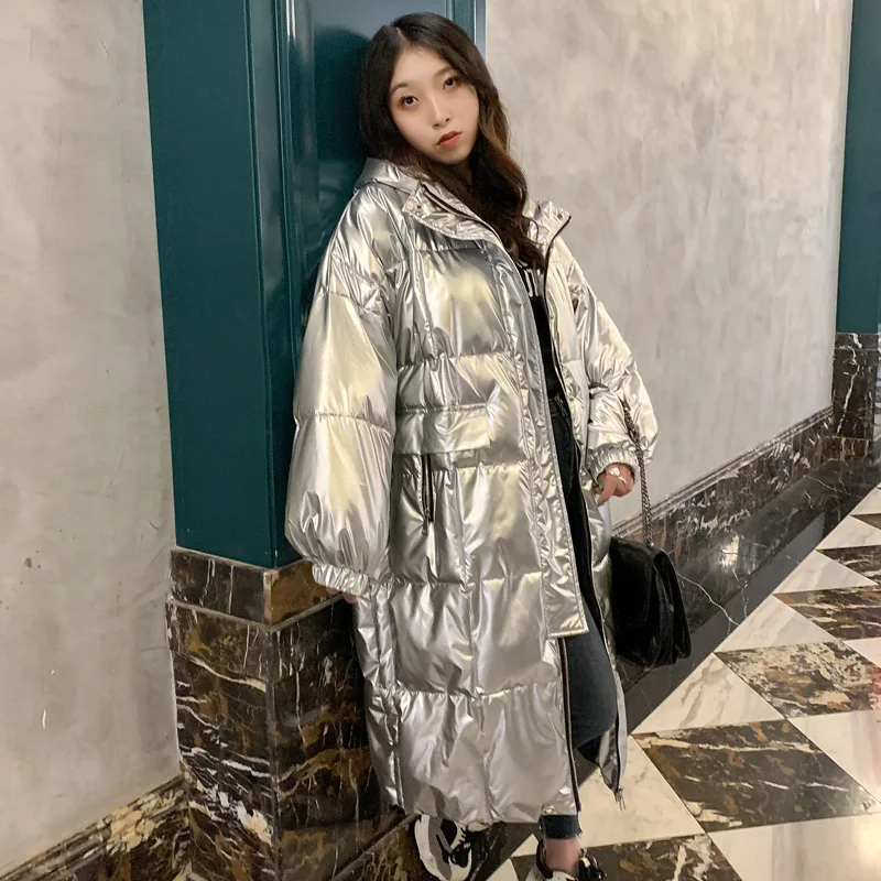 Winter Clothes Women Fashion Long Hooded Parkas Thick Oversize Down Cotton Coat Jackets Female Solid Warm Parkas Woman 5 Colors