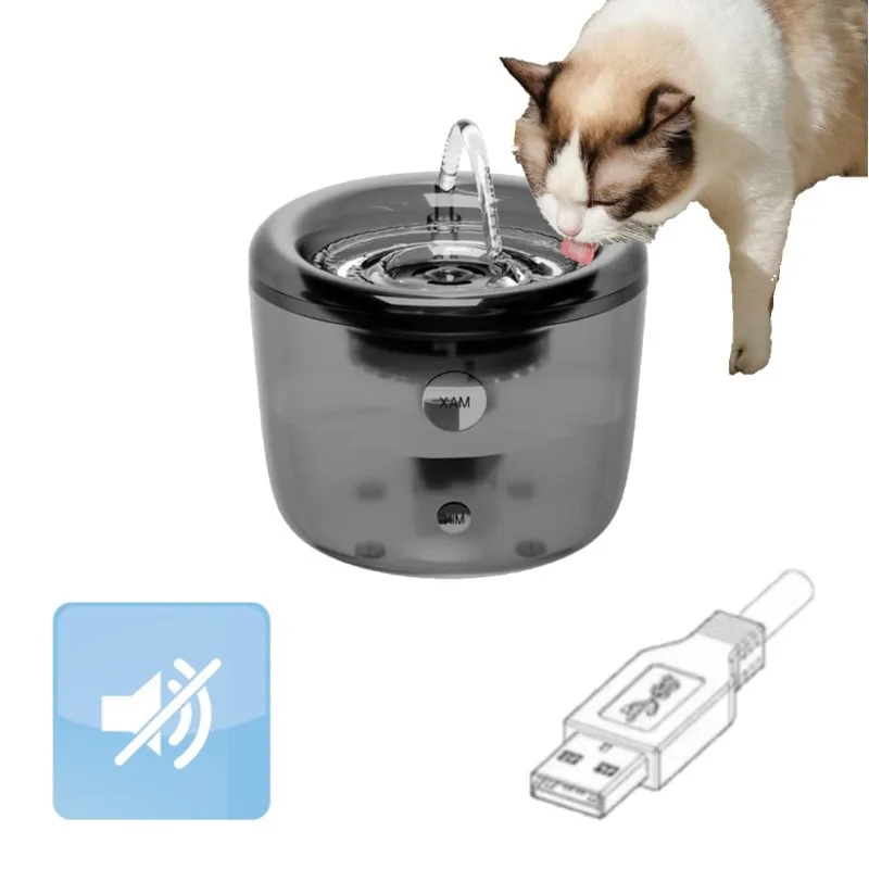 Pet Water Dispenser Automatic Filter USB Electric Mute Circulation Water Fountain Cat Bowl Pet Dog Cat Supplies Accessorie