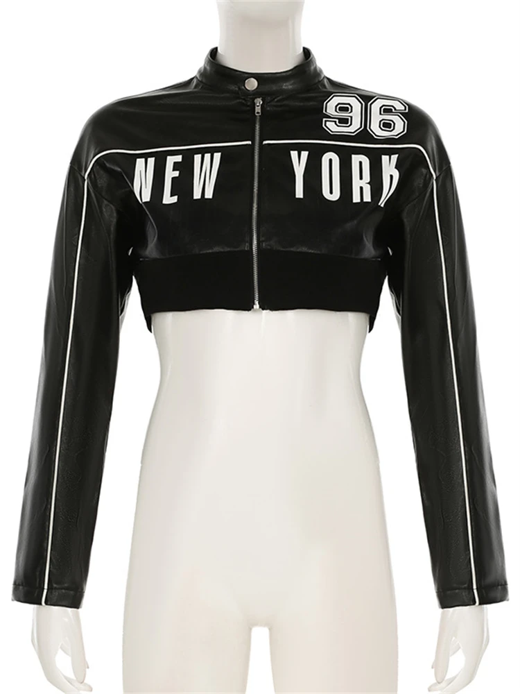 Aualay Зимняя женская байкерская укороченная куртка из искусственной кожи 2024