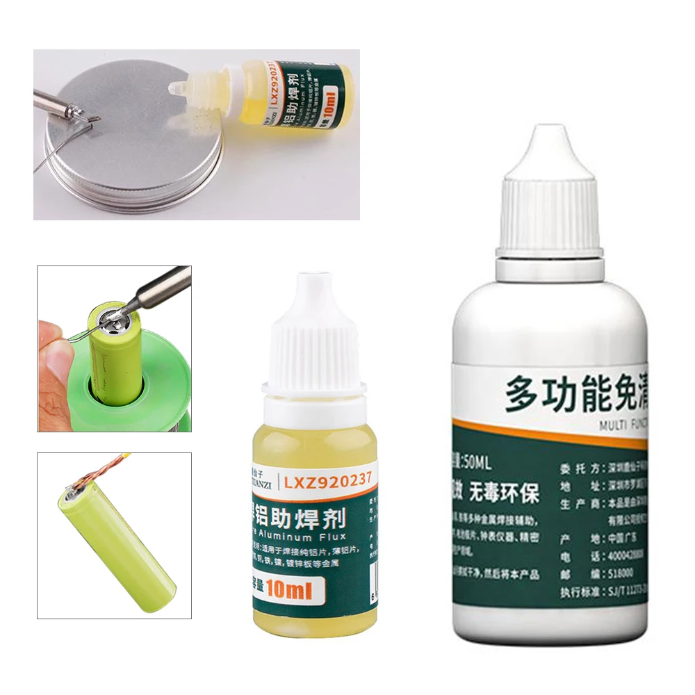

New 50ml Stainless Steel Flux Liquid Solders Water High Quality Durable Soldering Paste Flux 10ML Lead-free Solder Flux