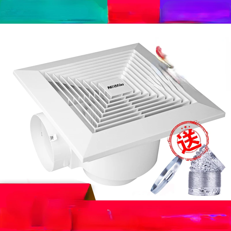 

Exhaust Fan Ventilating Fan Ventilator Strong Mute Plaster Hanging Plates Kitchen 10-Inch Ceiling Type 8-Inch 9
