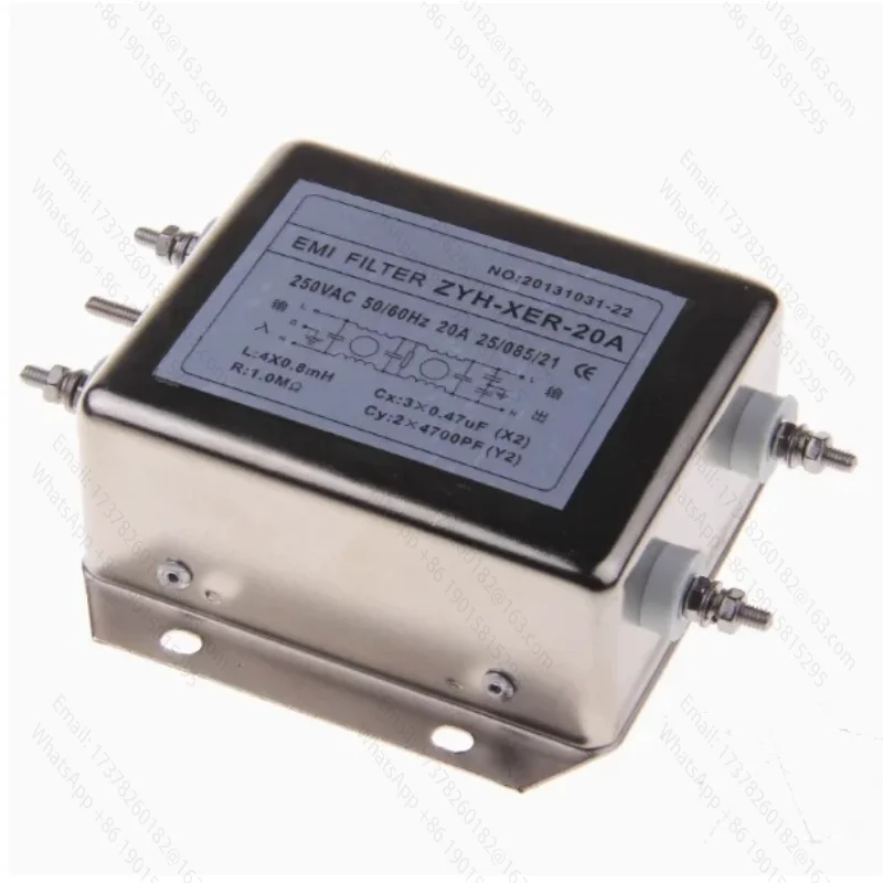Высокопроизводительный однофазный фильтр ZYH-XER-30A 20A 250V (art.: 3920d82eec178) - 3920d82eec178