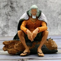 one piece anime figures figma gk dark king silvers rayleigh action figure 12cm model sitting position statue collectible toys