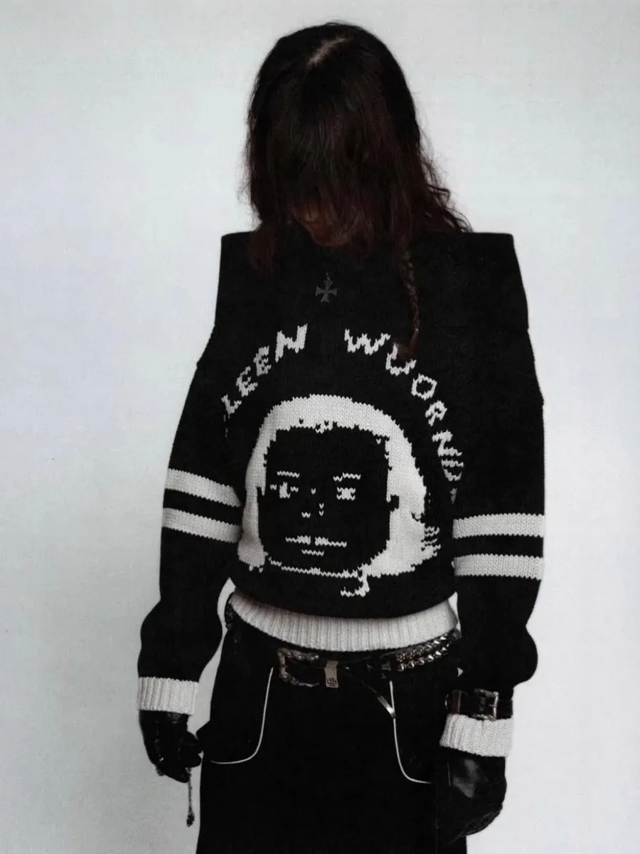 2024 ERD melancholic богатый жаккардовый вязаный свитер второго поколения для мальчиков с