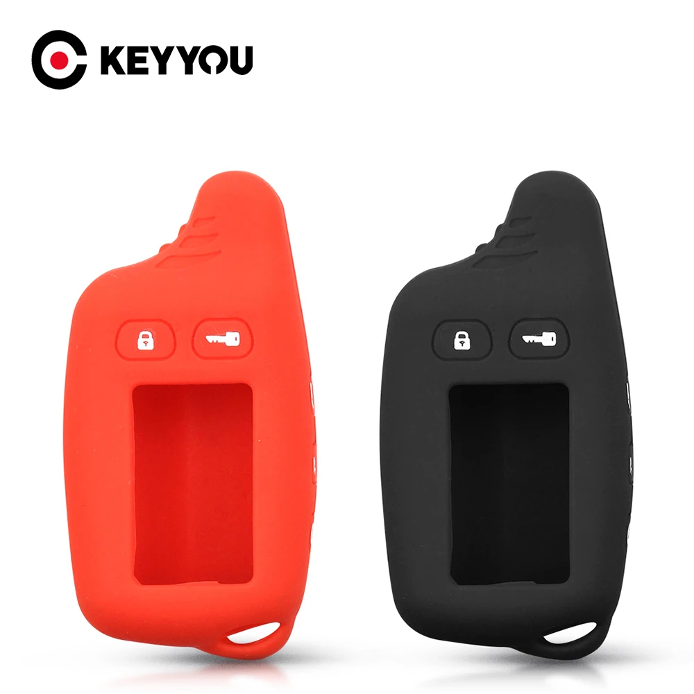 

KEYYOU Silicone Case Cover For Tomahawk TW9010 TW9030 Two Way Alarm LCD Remote For Tomahawk TW 9010 9030 Silicone Case