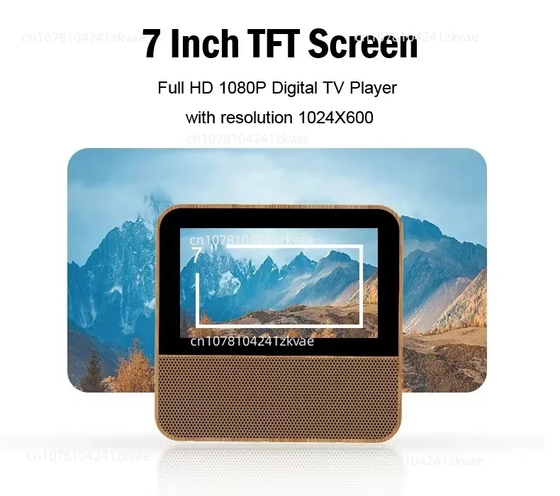 7-дюймовый маленький портативный цифровой ТВ ATSC DVB-T2 ISDB-T Портативный