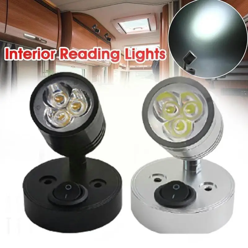 

Светодиодный светильник для автомобиля, лодки, 12 В постоянного тока, настенный светильник для грузовика, дома на колесах, яхты, кабина, прикроватный светильник для кемпера, фургона, лодки, RV i C6T6