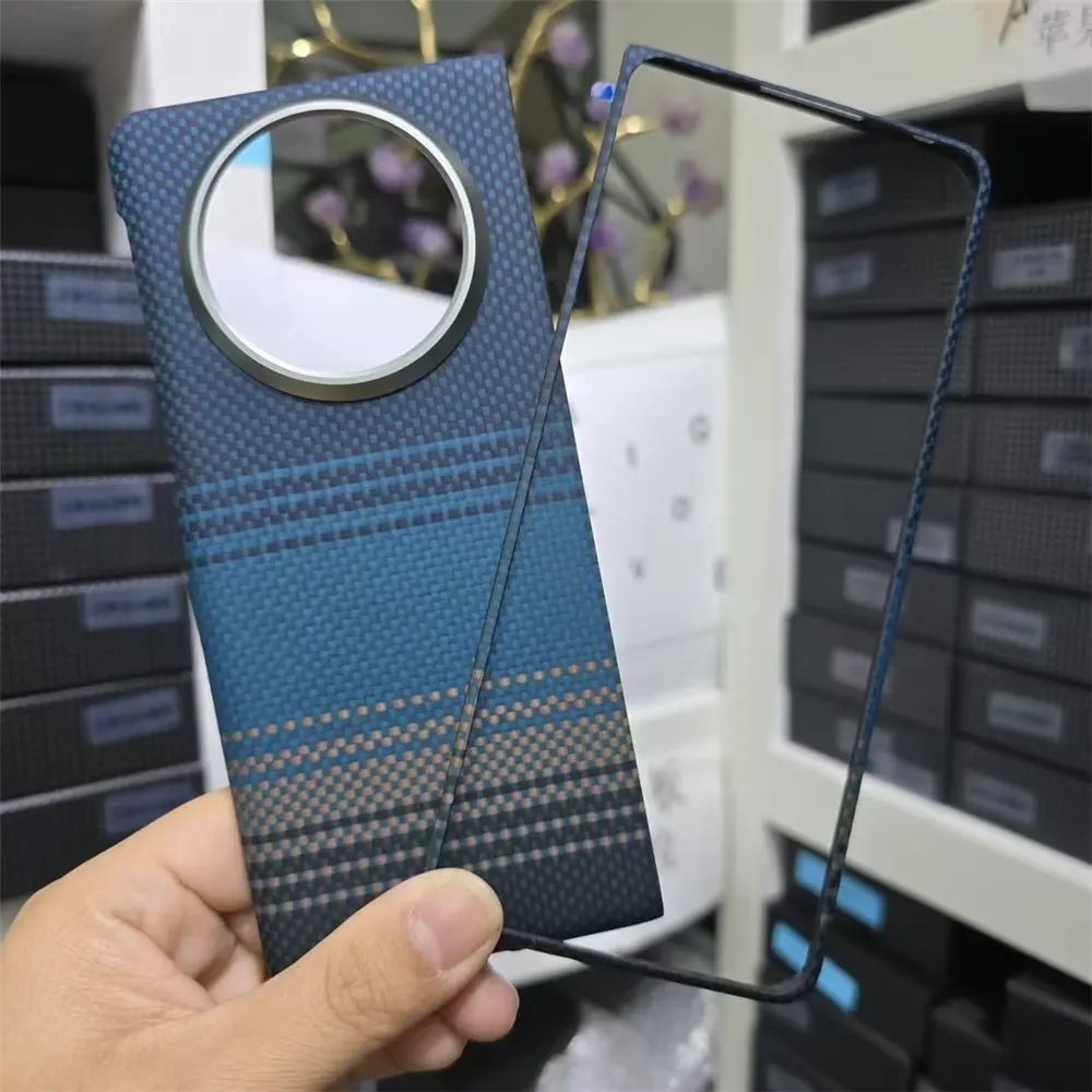 Роскошный арамидный чехол Magsafe из настоящего углеродного волокна для Huawei Mate X5