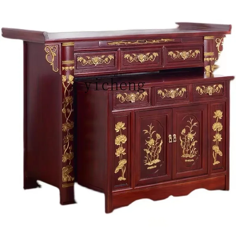 YY алтарь из массива дерева настольная горелка для благовоний современный