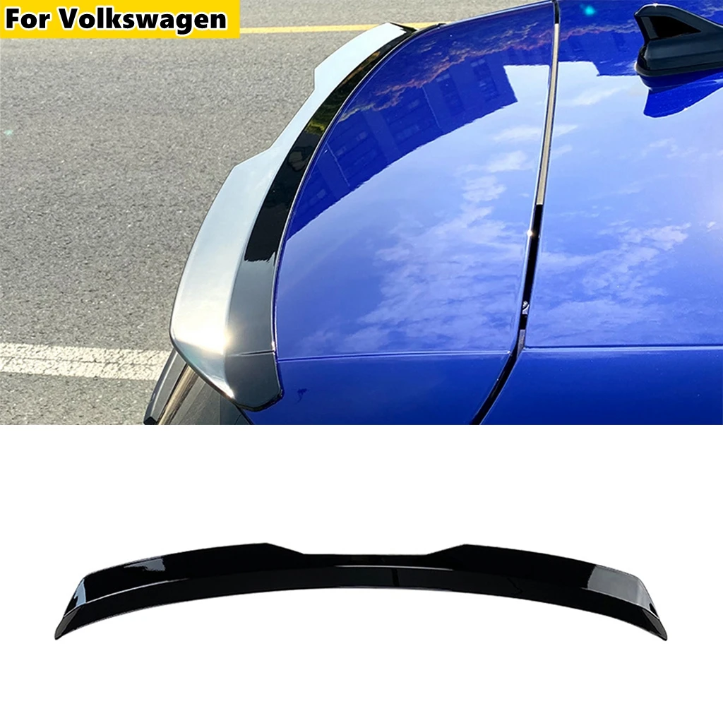 

Glossy black Car Rear Roof Spoiler Window Wing Splitter for Volkswagen Golf 8 MK8 2020 2021 Car Styling