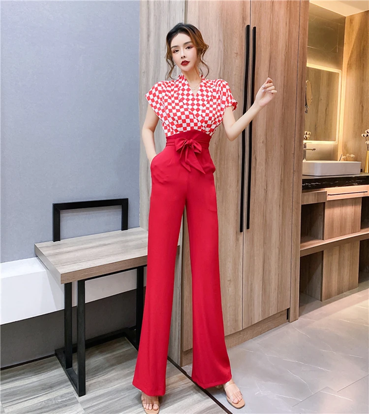 new summer office lady Fashion casual brand female women girls short sleeve jumpsuits
