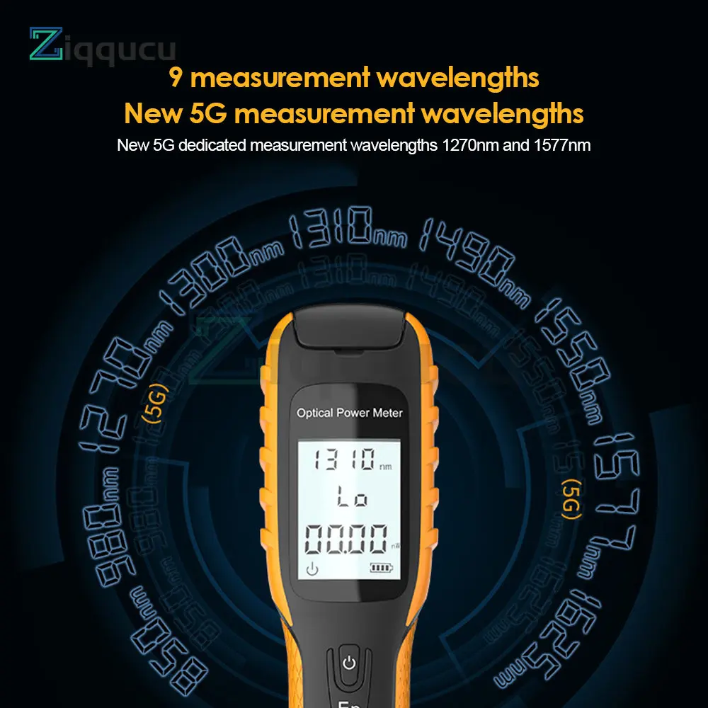 

New optical power meter Optical fiber tester Charging 5G special optical power meter built-in battery optical fiber tester