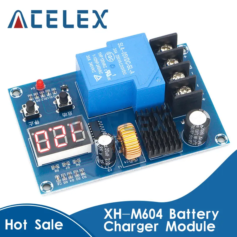 

Модуль управления зарядным устройством XH-M604 для аккумулятора постоянного тока 6-60 в