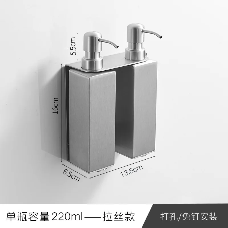 Диспенсер для жидкого мыла бутылка из нержавеющей стали SS 304 настенное крепление