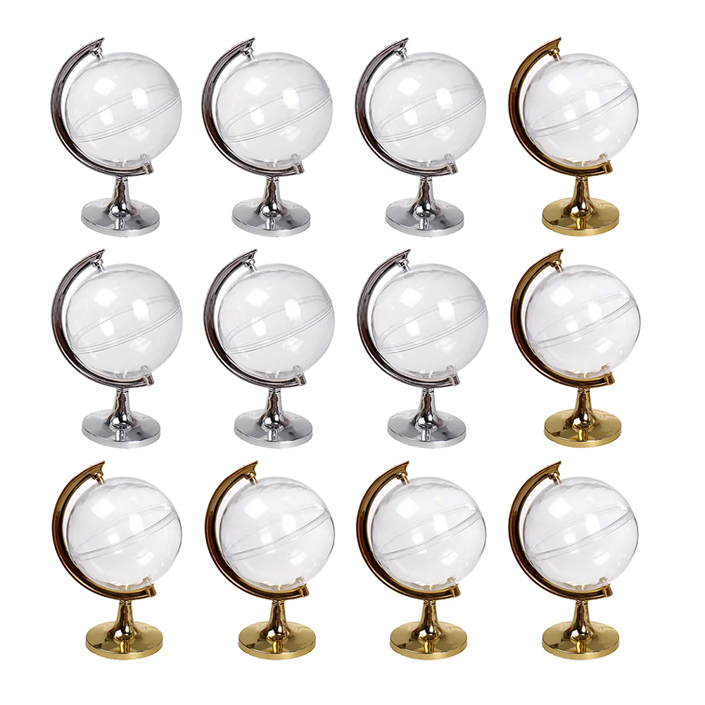 

Boxes Candy Globe Wedding Party Gift Box Favor Wrapping Goodie Clear Jars Case Treat Decor Them Travel Cookie Storage Gold