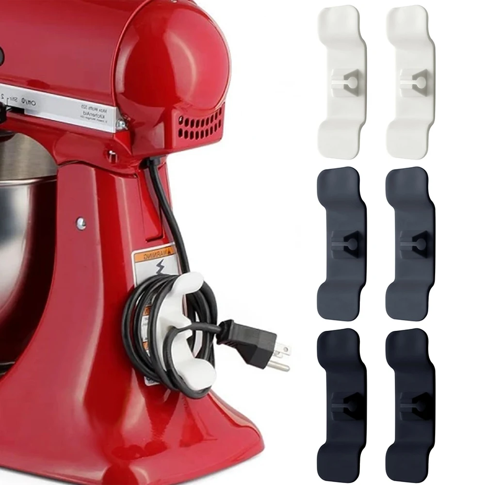 

Cable Holder Clip Universal The Cord Wrapper Cord Organizer for Cables Storage Cable for Mixer Blender Kitchen Organization