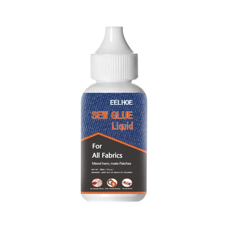 

30ml Fabric Sew Glue Fast Tack Dry Textile Glue Ultra-stick Jeans Clothing Leather Sewing Repair Glue Liquid Sewing Adhesive