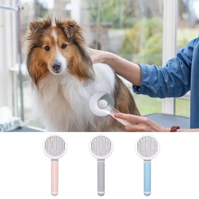 

Grooming Pet Hair Remover Brush Non Slip Cat Grooming Brush Handheld Tangled Hair Slicker Brush Pets Grooming Cleaning Supplies