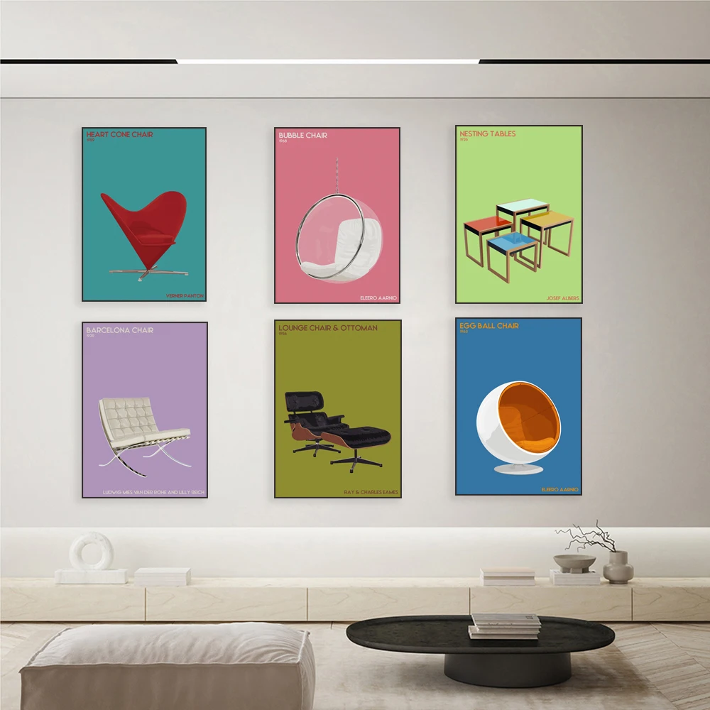 Печать на холсте Barcelona chair Jack York