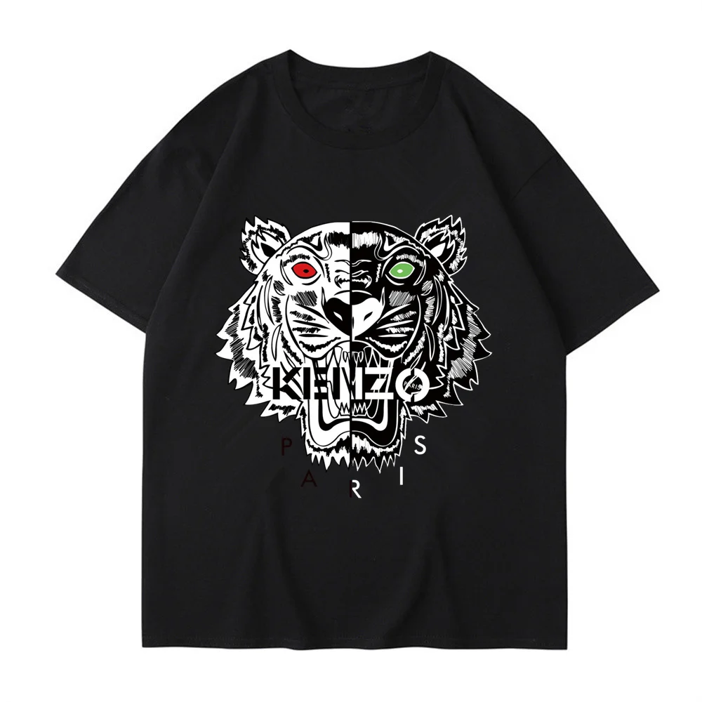 

Мужской Топ с коротким рукавом, Повседневная футболка из чистого хлопка с круглым вырезом в японском стиле, лето 2023