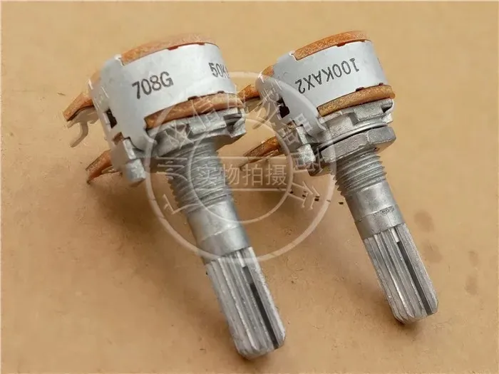 Потенциометр двойного громкости Alps RK163 A50k A100K цветок 25 мм