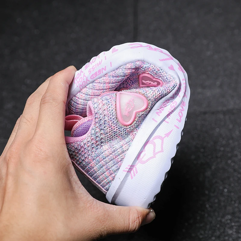 2022 Girls Casual Shoes Light Mesh Sneakers Kids Summer Children Autumn Tenis Cute Sport Cartoon Female Running Sock Footwear 8