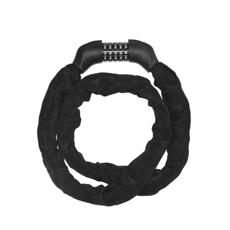 

Bicycle Lock With Numbers,5-Digit Code Bicycle Chain Lock, Bicycle Lock With Steel Chain, Motorcycle Scooter Lock