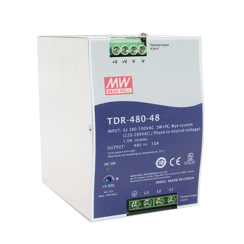 

Mean Well TDR-960-24 Din Rail Timer Plastic Cover Din Rail Voltmeter Din Rail Power Supply
