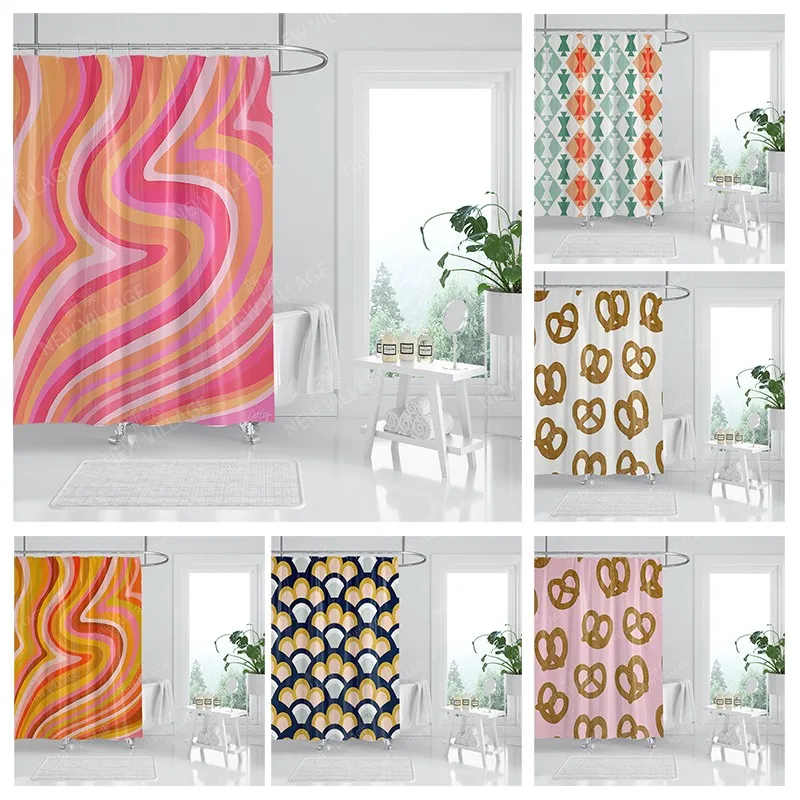 

Водонепроницаемые тканевые занавески для душа, занавески для ванной, аксессуары, занавеска для ванной, для душа, 180x200 см, 240*200, аниме, украшен...